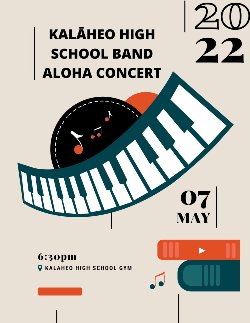 Kalaheo Aloha Concert May 7th